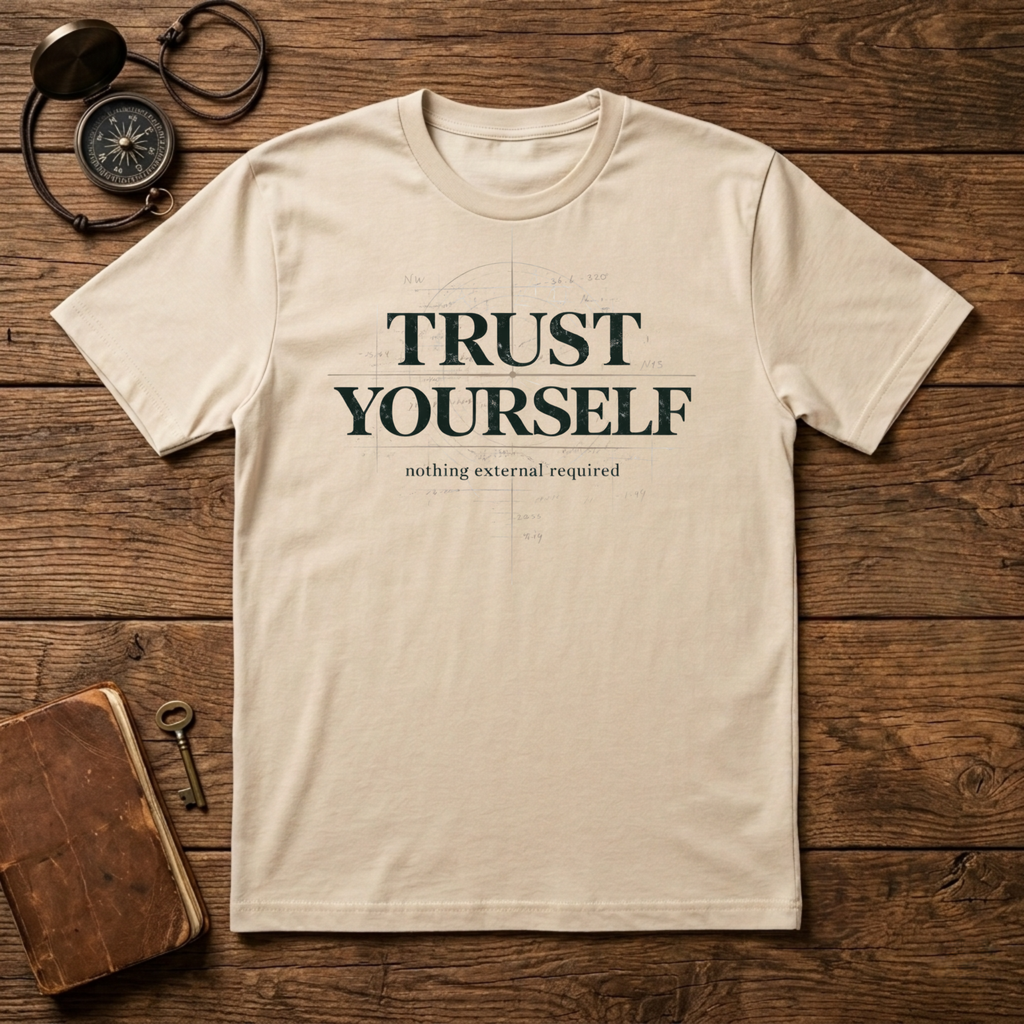 Trust Yourself - nothing external required T-Shirt